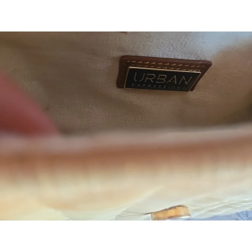 Crossbody BAG ‎ BROWN WOVEN URBAN EXPRESSION NEW